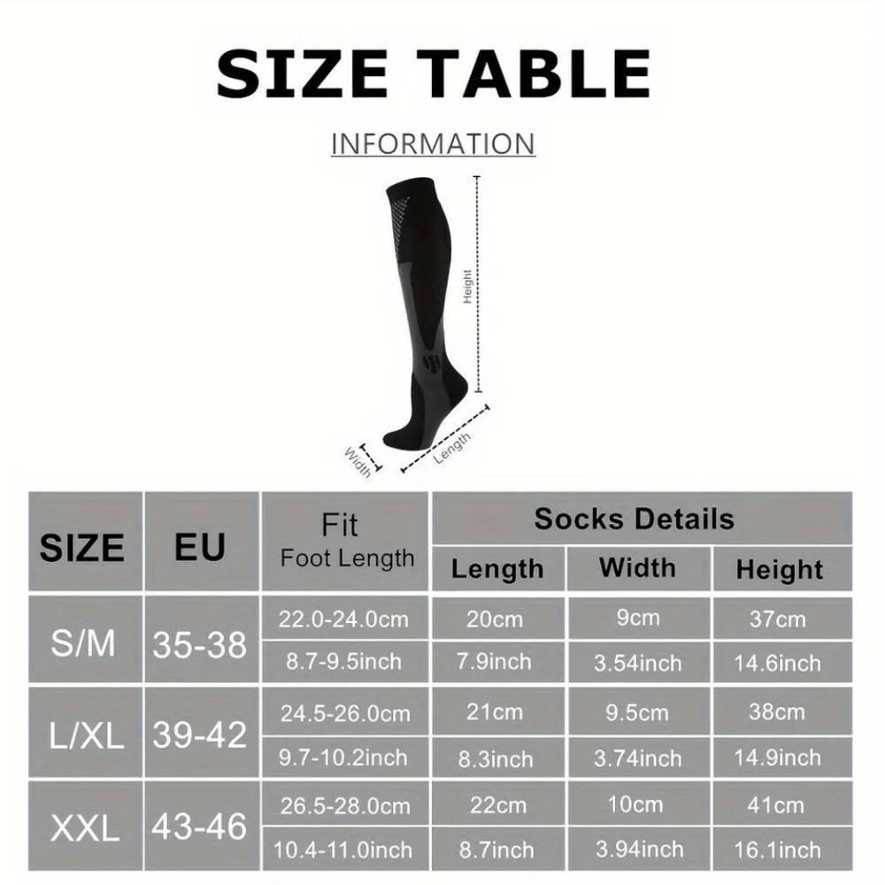 Womens Compression Socks for Running and Sports, Breathable Support and Recovery