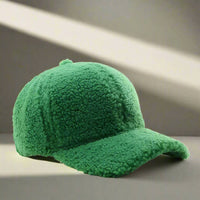 Adjustable Teddy Fabric Cap for Cold Months, Casual Fall and Winter Hat