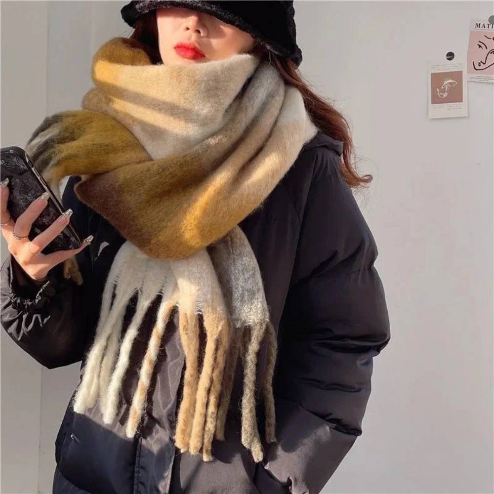 Womens Cashmere Scarf, Soft Multicolor Scarf for Warmth and Style