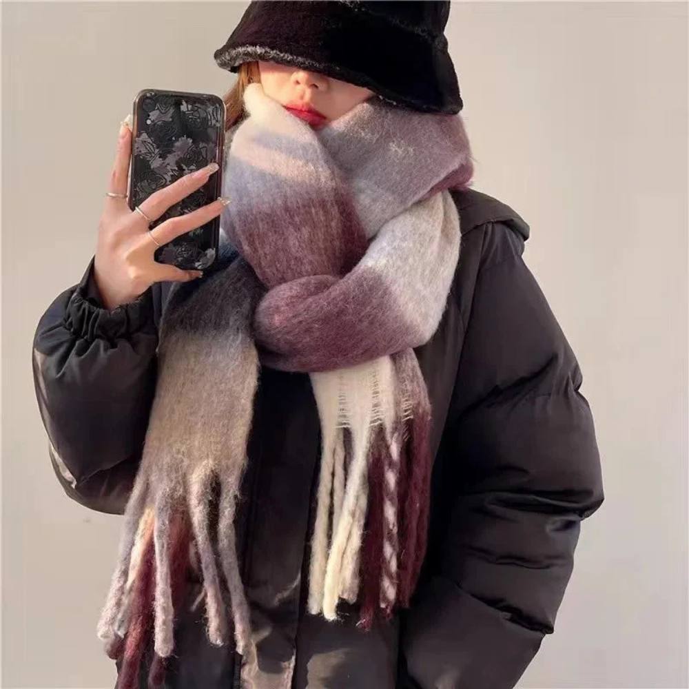 Womens Cashmere Scarf, Soft Multicolor Scarf for Warmth and Style