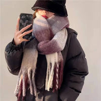 Womens Cashmere Scarf, Soft Multicolor Scarf for Warmth and Style