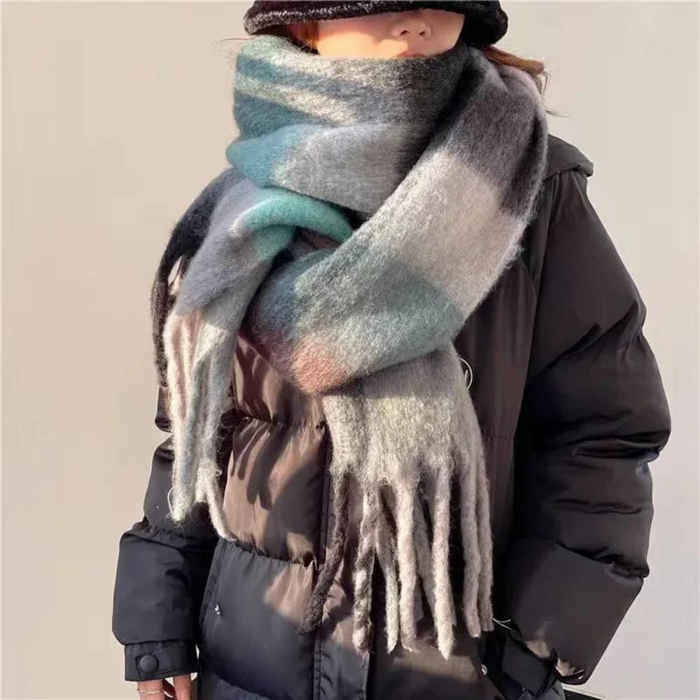 Womens Cashmere Scarf, Soft Multicolor Scarf for Warmth and Style