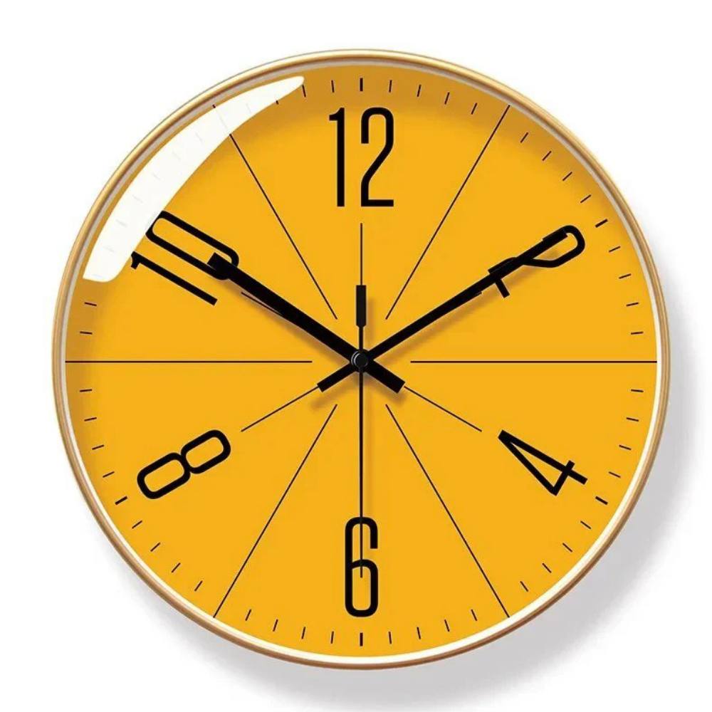 Minimalist Wall Clock, Silent Quartz Design for Modern Interiors