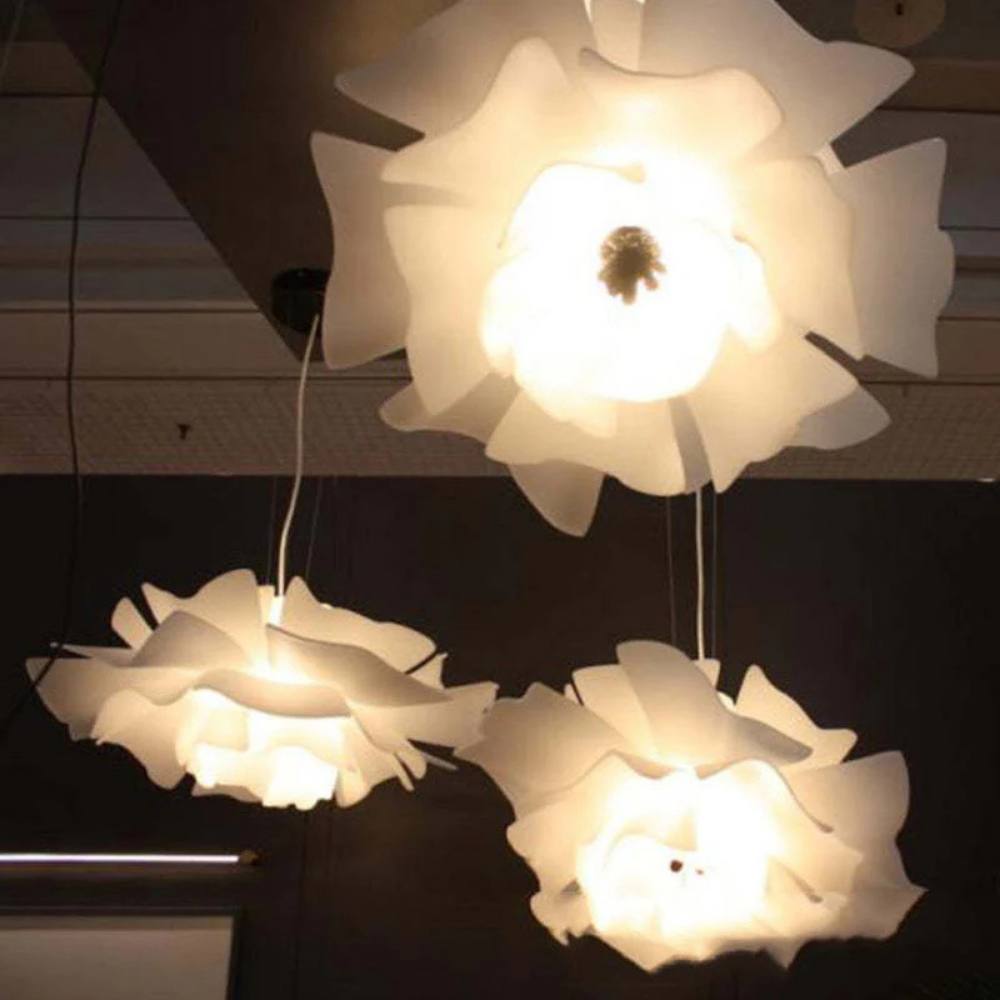 Flower Shaped Pendant Light, Dimmable Indoor Lighting for Living Room and Bedroom