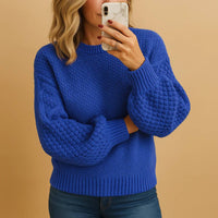 Womens Knitted Sweater, Warm Comfortable Fit for Fall and Winter