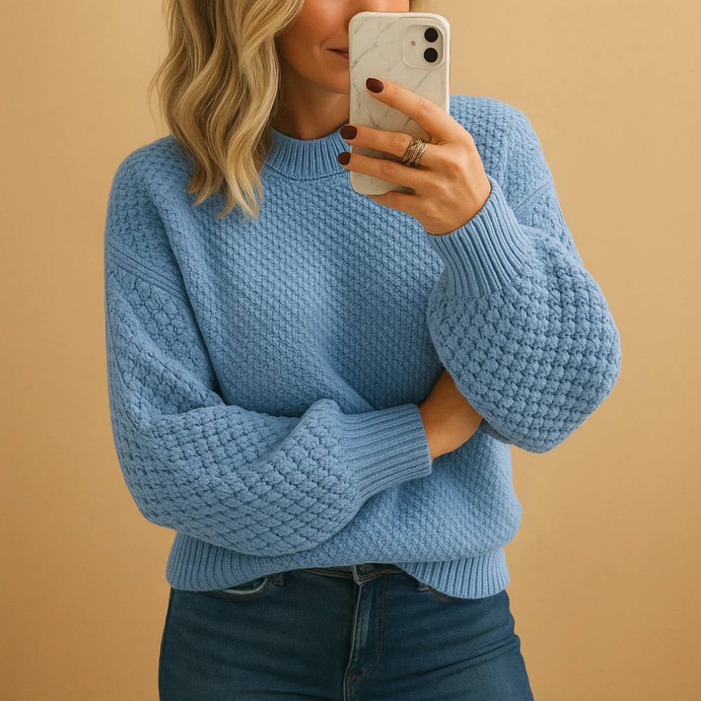 Womens Knitted Sweater, Warm Comfortable Fit for Fall and Winter