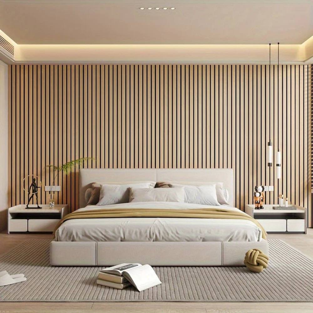 Self-Adhesive 3D PVC Wall Panels with Wood Look and Texture