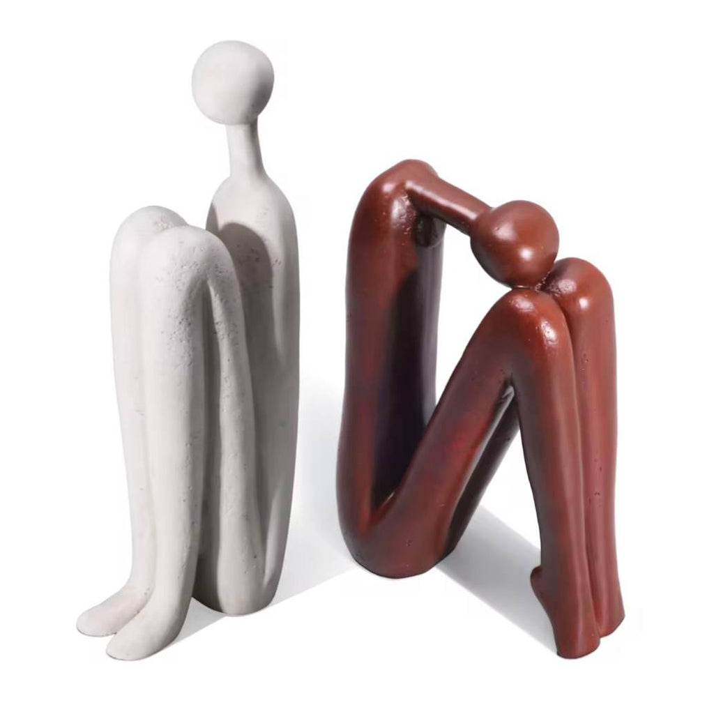 Creative Polyresin Bookends for Books and Home Decoration Set of 2
