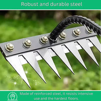 Steel Weed Removal Rake, Durable Garden Tool for Easy Weed Control