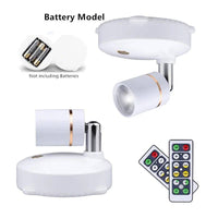 Wireless LED Spotlight for Warm Ambient Lighting
