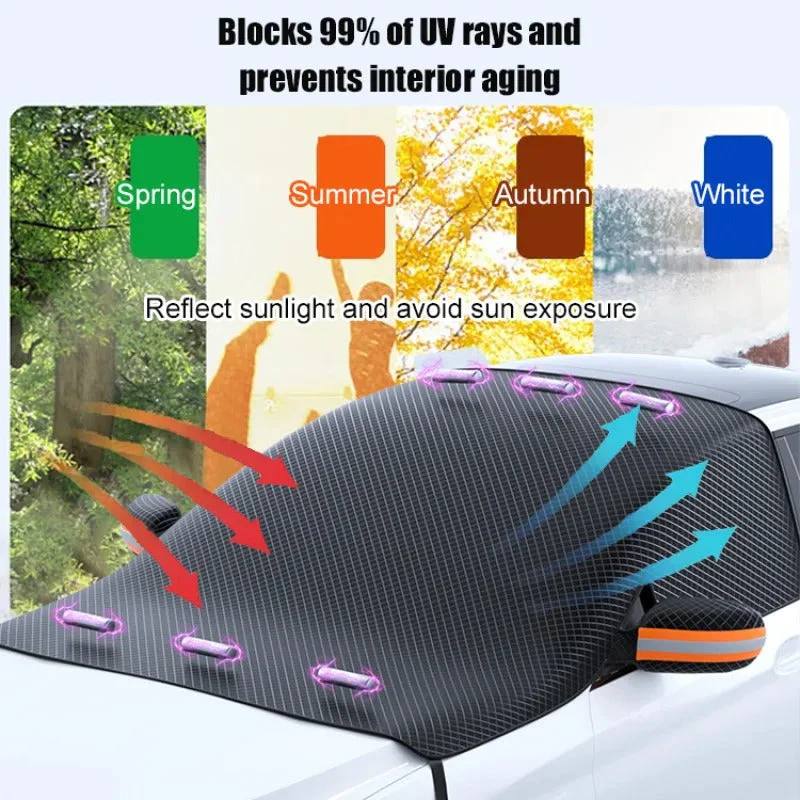 Magnetic Windshield Snow and Ice Protector Cover