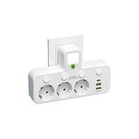 Smart Power Strip ProLine with 3-4 Outlets, 2 USB Ports, 1 USB-C Port, 2500W Surge Protection