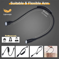 Flexible USB Rechargeable LED Neck Reading Light