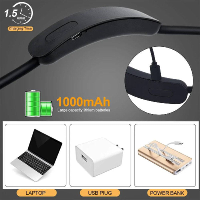 Flexible USB Rechargeable LED Neck Reading Light