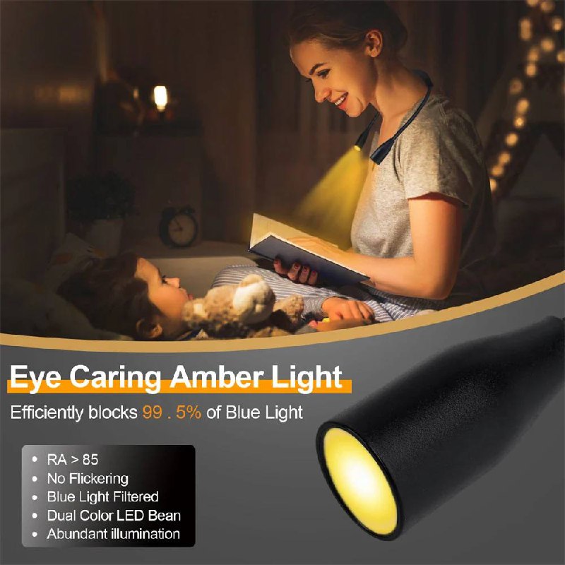 Flexible USB Rechargeable LED Neck Reading Light