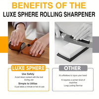 Diamond Sharpening Stone Set with Magnetic Holder, 15° and 20° Sharpening Angles for Knives and Tools