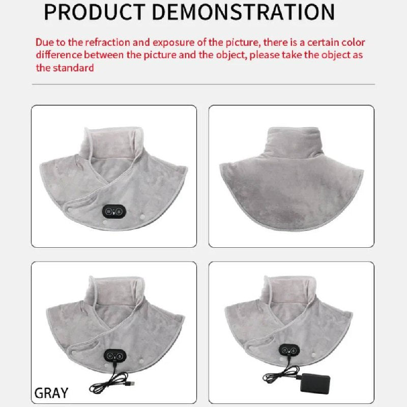 Heated Neck and Shoulder Wrap with 3 Heat Levels and Timer