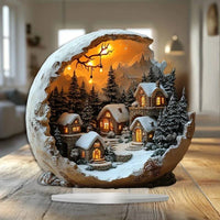 Boho Style Christmas Decoration Acrylic Figurine for Tabletop Display