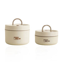 Portable Insulated Lunch Box with Silicone Seal for Warm Meals, 3 Piece