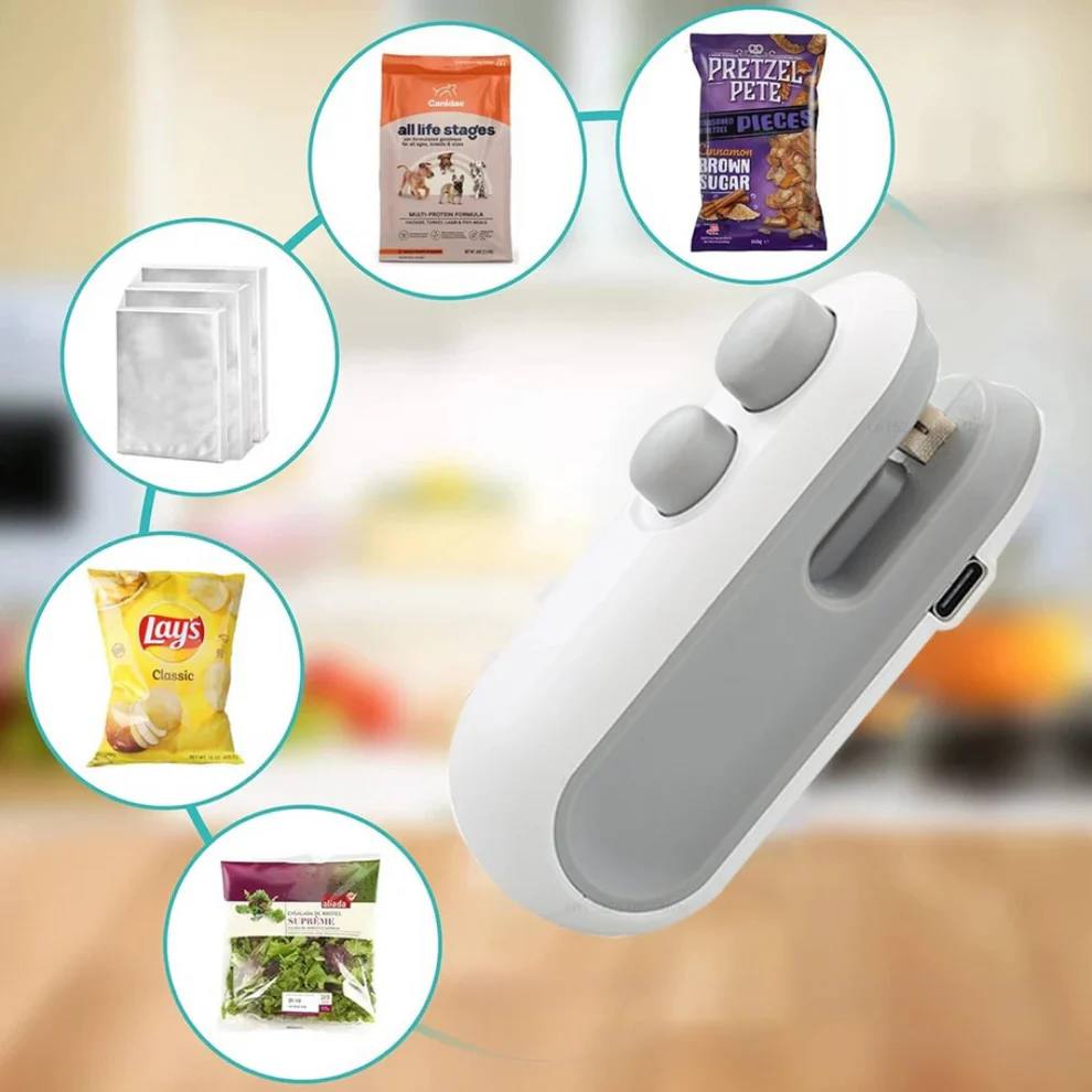 Compact 2 in 1 Food Sealing Device