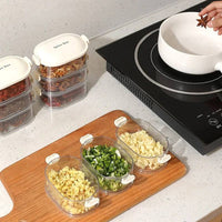 Spice Storage Boxes, Airtight Stackable Organizer