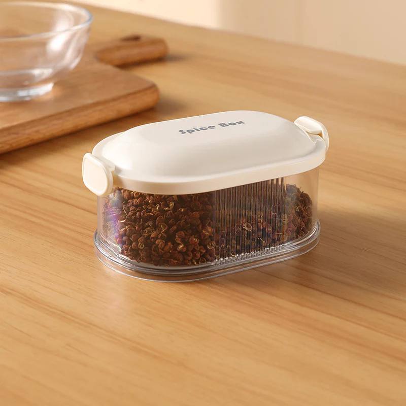 Spice Storage Boxes, Airtight Stackable Organizer