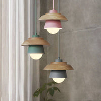 Nordic Wooden Pendant Light, Modern Hanging Lamp for Indoor Spaces