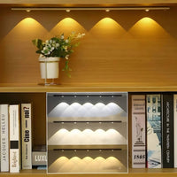Wireless LED Light with Motion Sensor, Rechargeable, Dimmable and 3 Light Modes