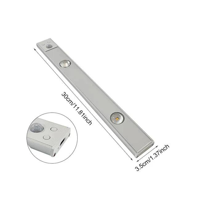 Wireless LED Light with Motion Sensor, Rechargeable, Dimmable and 3 Light Modes