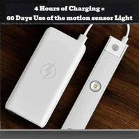 Wireless LED Light with Motion Sensor, Rechargeable, Dimmable and 3 Light Modes