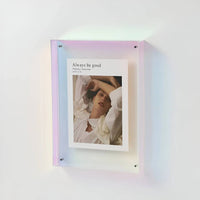 Modern Acrylic Photo Frame, Clear Color Design