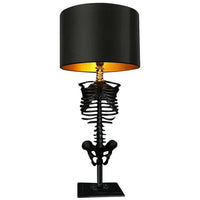 Gothic Skeleton Table Lamp, Handcrafted Artistic Design
