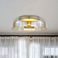 CrystalShine LED Ceiling Light, Modern Glass Design