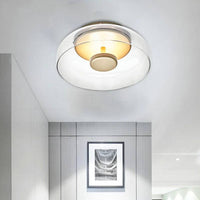 CrystalShine LED Ceiling Light, Modern Glass Design
