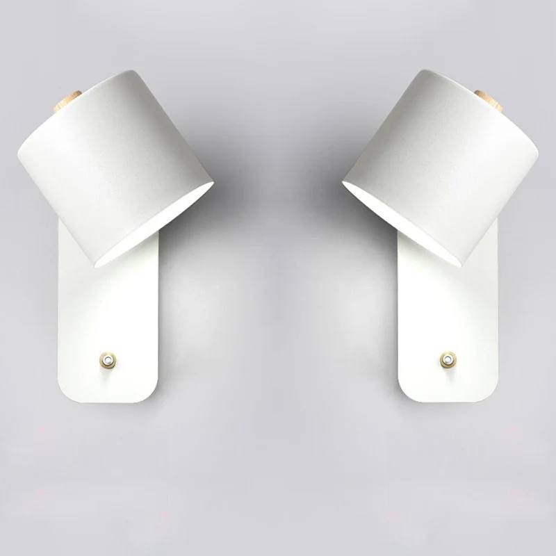 Modern LED Wall Lamp with Switch for Living and Bedroom