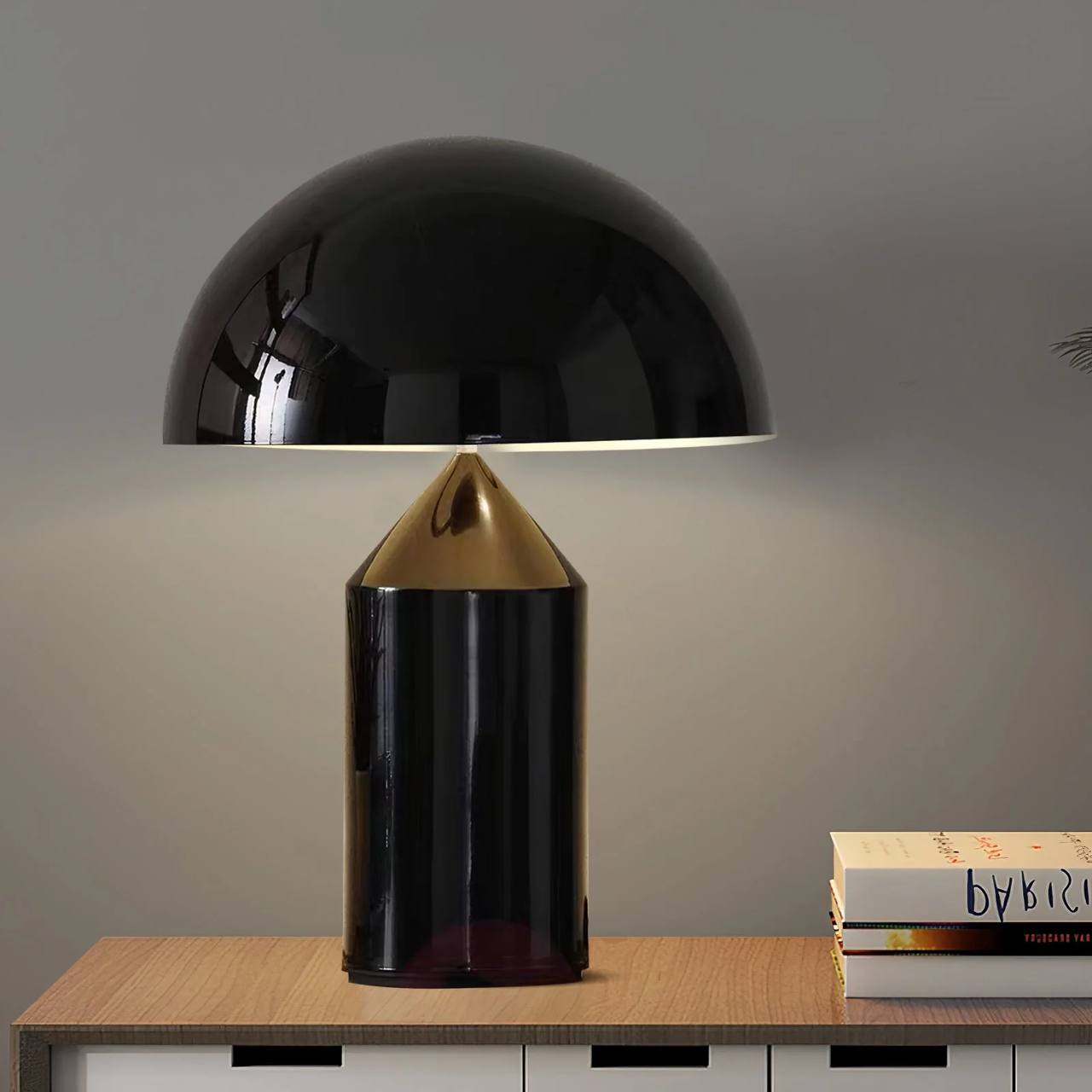 Geometric Table Lamp with Modern Sculptural Form