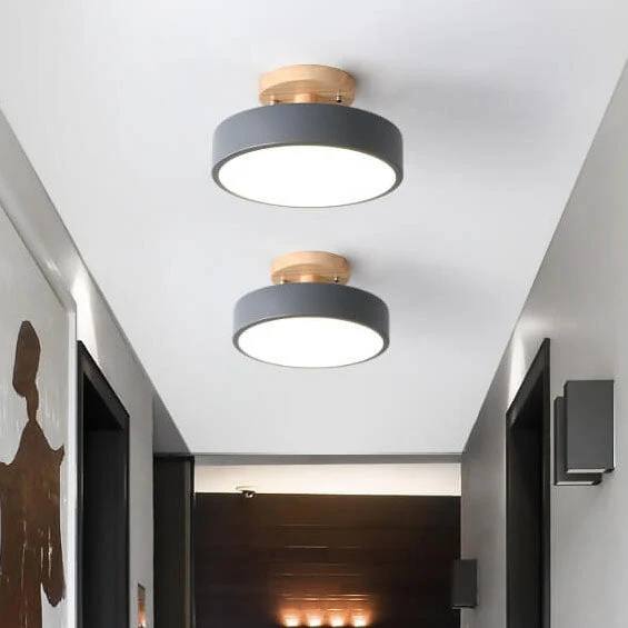 LED Ceiling Light With Integrated LED and Adjustable Color Temperature