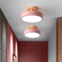 LED Ceiling Light With Integrated LED and Adjustable Color Temperature