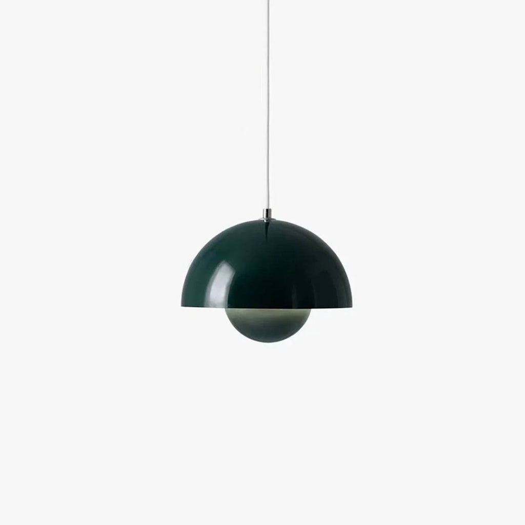 Danish Pendant Light with Floral Design