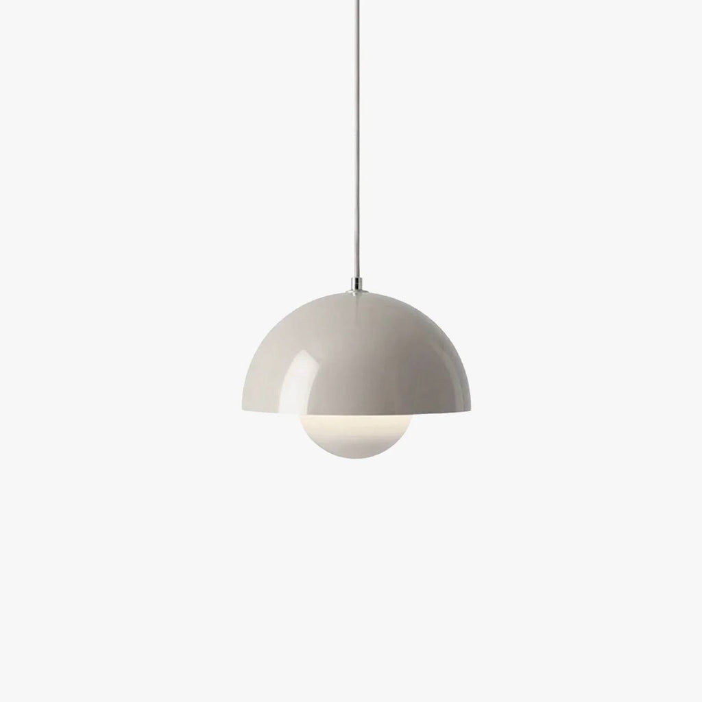 Danish Pendant Light with Floral Design