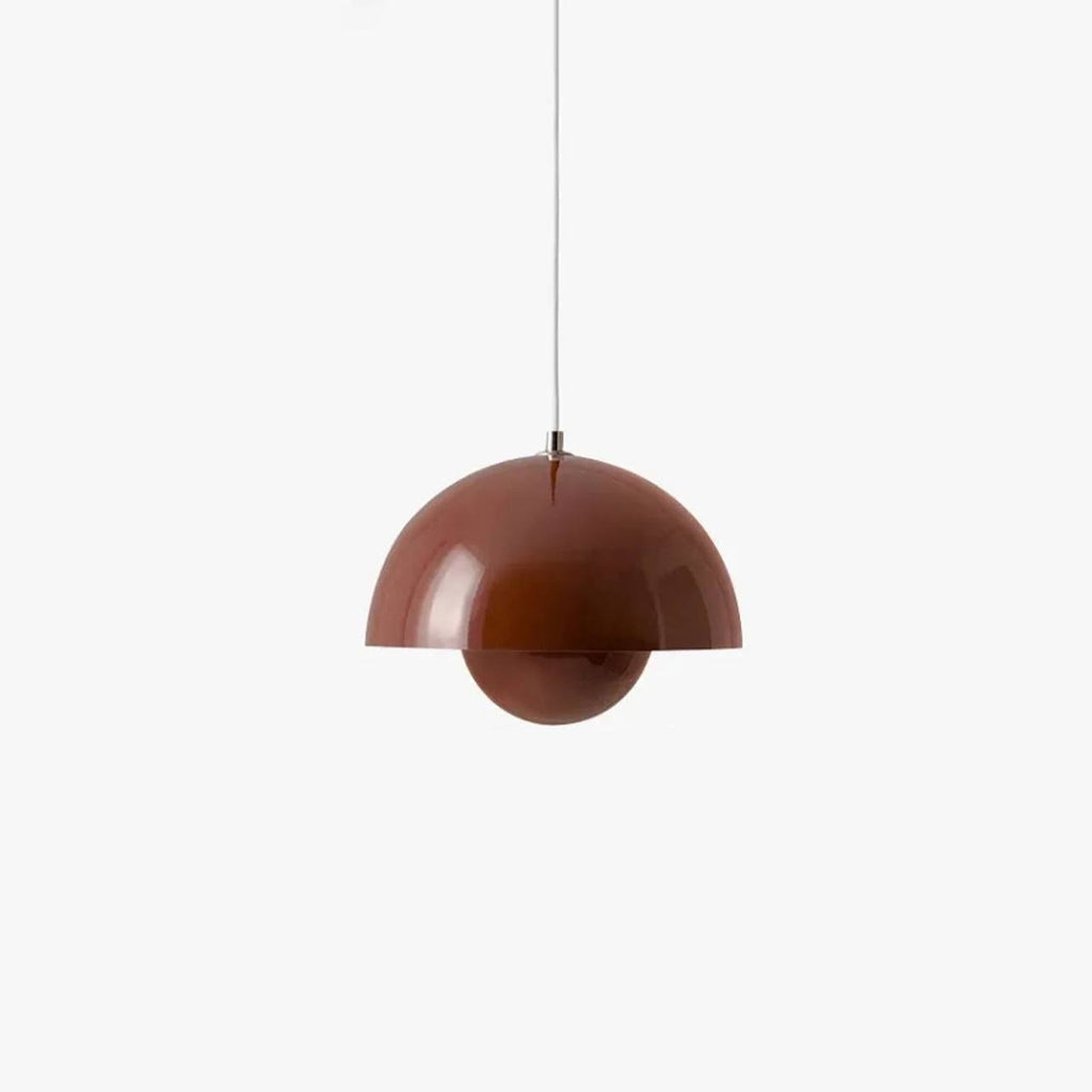 Danish Pendant Light with Floral Design