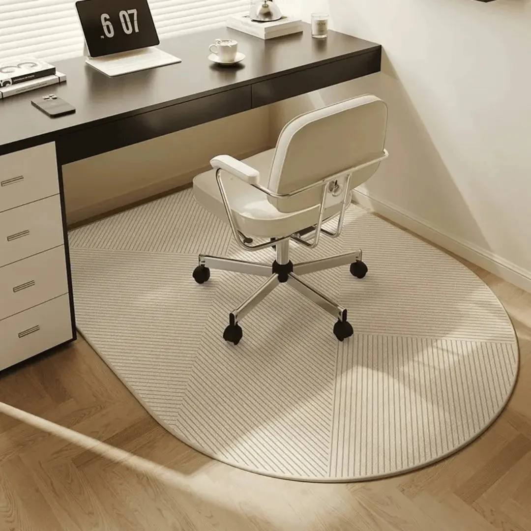 Office Chair Floor Mat, Stylish Non-Slip Protective Mat for Hard Floors and Carpets