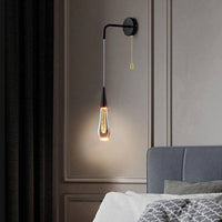 Luxury LED Wall Light, Teardrop Design for Bedroom and Living Room