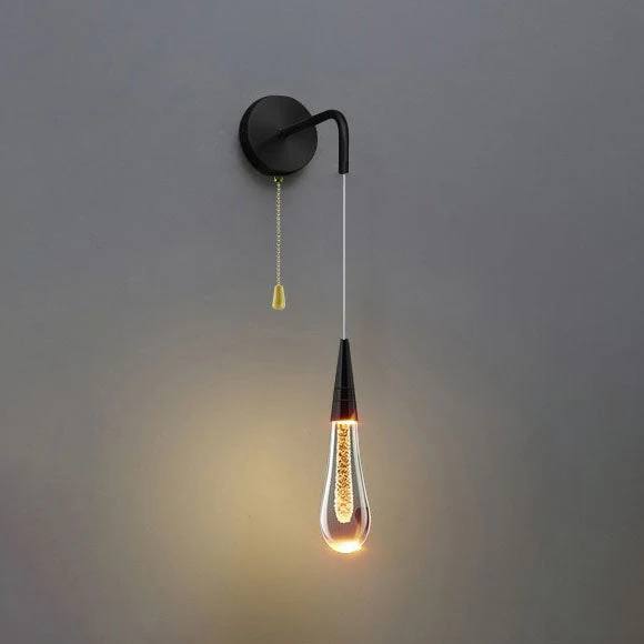 Luxury LED Wall Light, Teardrop Design for Bedroom and Living Room