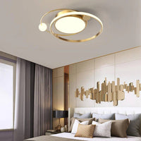 Round LED Ceiling Light, Nordic Minimal Flush Mount Design