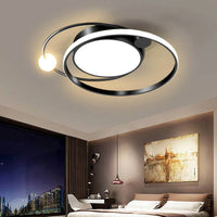 Round LED Ceiling Light, Nordic Minimal Flush Mount Design