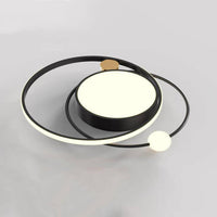 Round LED Ceiling Light, Nordic Minimal Flush Mount Design