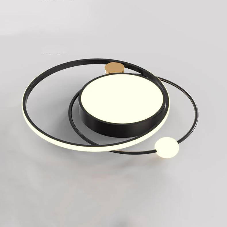 Round LED Ceiling Light, Nordic Minimal Flush Mount Design