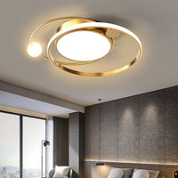 Round LED Ceiling Light, Nordic Minimal Flush Mount Design