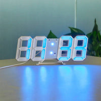3D LED Wall Clock, Modern Digital Clock with Dimmable Lighting